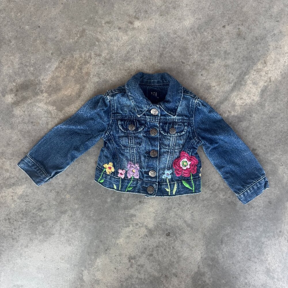 Baby Gap Embroidered Denim Jacket